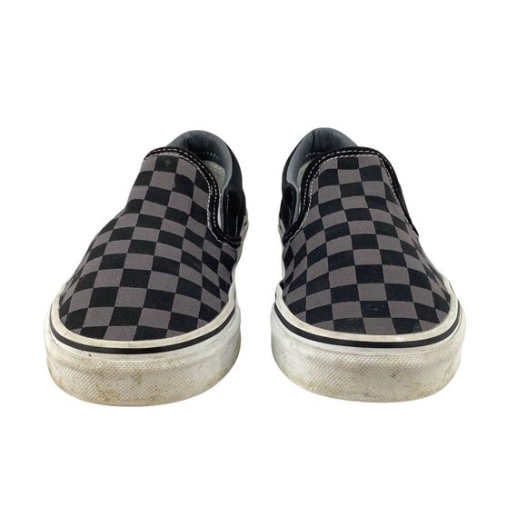 Vans Classic Slip-On Checkerboard Men's Shoes Size 6 Black & Gray Canvas - Picture 1 of 7